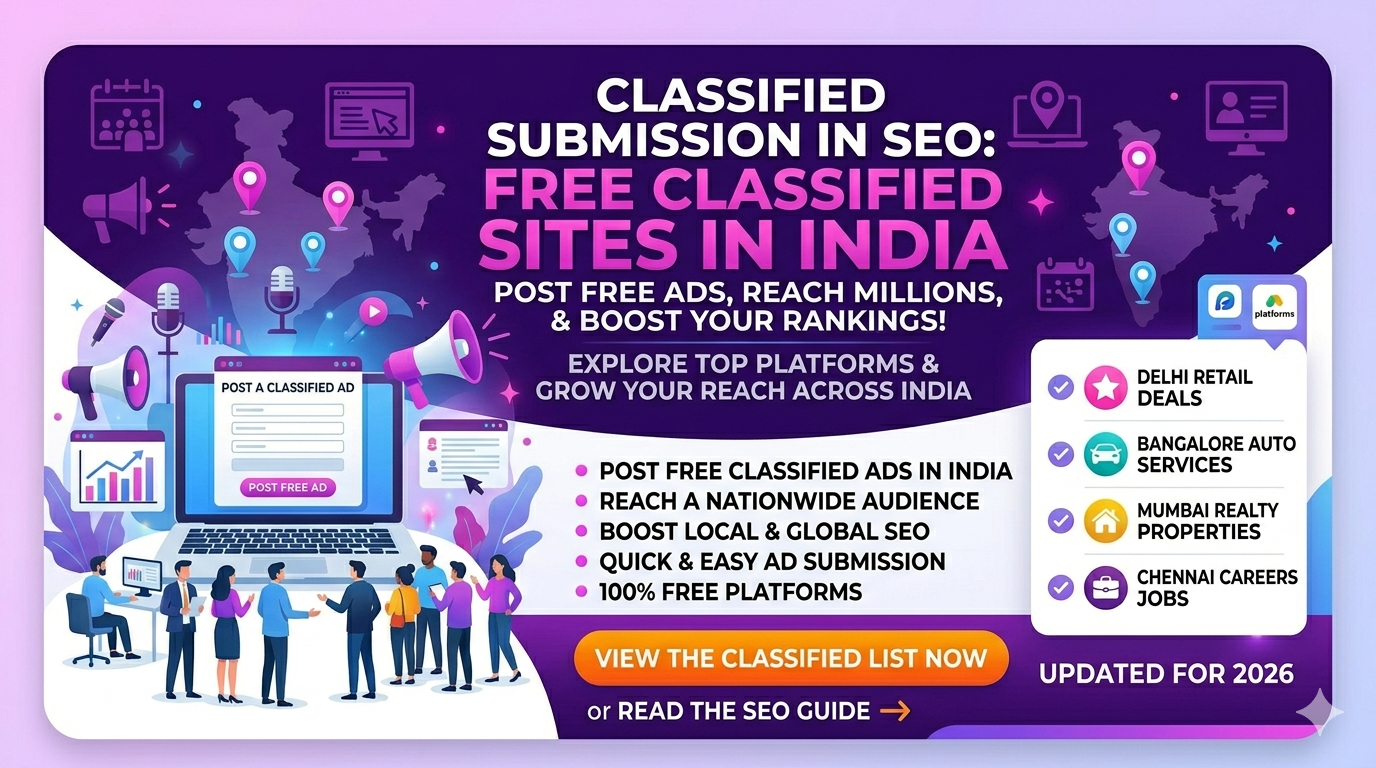 Classified Submission in SEO Free Classified Sites in India