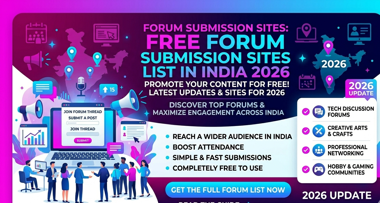 Forum Submission Sites Free Forum Submission Sites List in India
