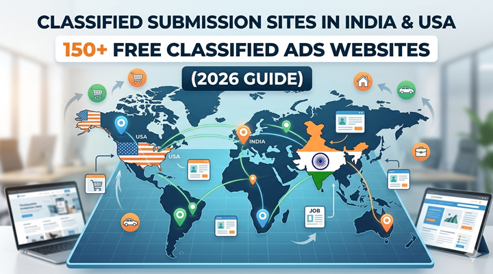 Classified Submission Sites in India & USA: 150+ Free Classified Ads Websites (2026 Guide)
