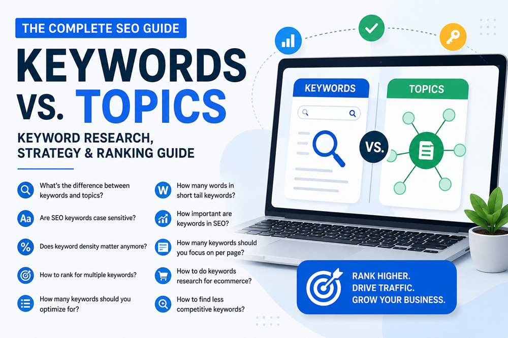 Keywords vs Topics in SEO Keyword Research & Ranking Guide 2026