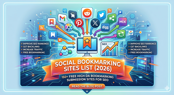 Social Bookmarking Sites List (2026) 150+ Free High DA Bookmarking Submission Sites for SEO